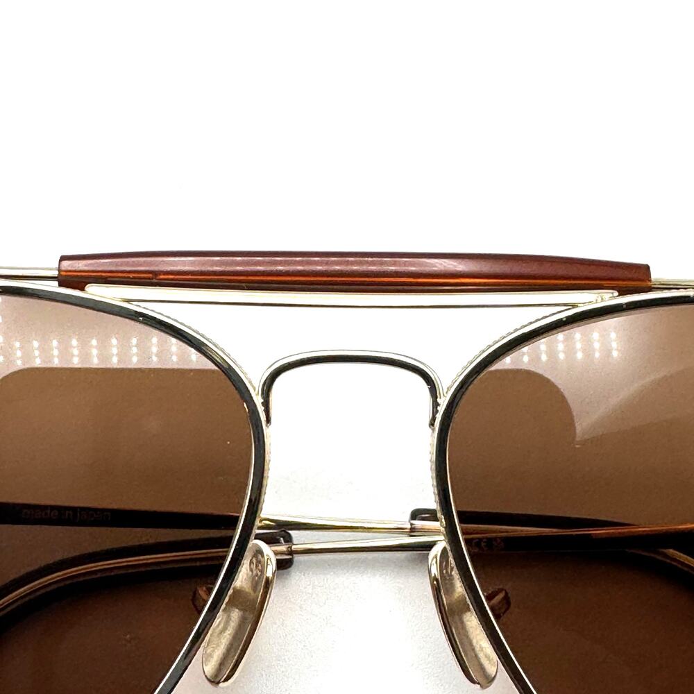 Eyevan Sunglasses Astro G Gold Aviator Frame Brown Lens 57-14-145 New Authentic - Picture 3 of 15